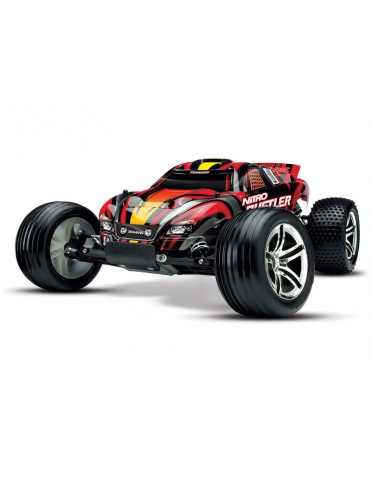 Traxxas Nitro Rustler 1:10 TQi Silver-Red