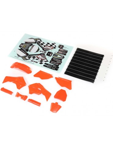 Losi Orange Plastics w/Wraps: PM-MX