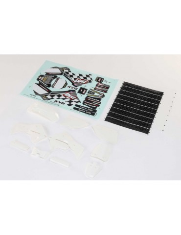 Losi White Plastics w/Wraps: PM-MX