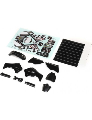 Losi Black Plastics w/Wraps: PM-MX