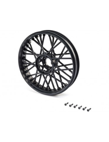 Losi Front Wheel Set, Black: PM-MX