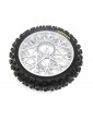 Losi Dunlop MX53 Rear Tire Mounted, Chrome: PM-MX