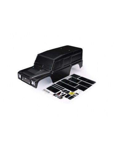 Body, Land Rover Defender , black (painted)/ decals