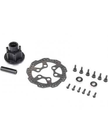 Losi Complete Front Hub Assembly: PM-MX