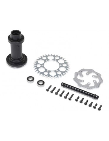 Losi Complete Rear Hub Assembly: PM-MX