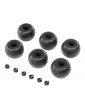 Losi Lean Bar Wheels & Stops (6): PM-MX
