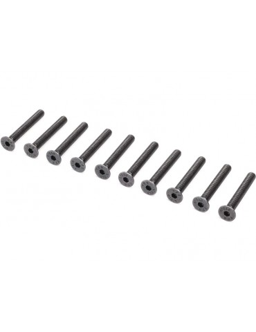 Losi Flat Head Screws, M4 x 30mm (10)