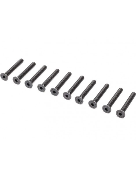 Losi Flat Head Screws, M4 x 30mm (10)