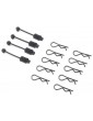 Losi Body Clip (10) & Leash (4): PM-MX