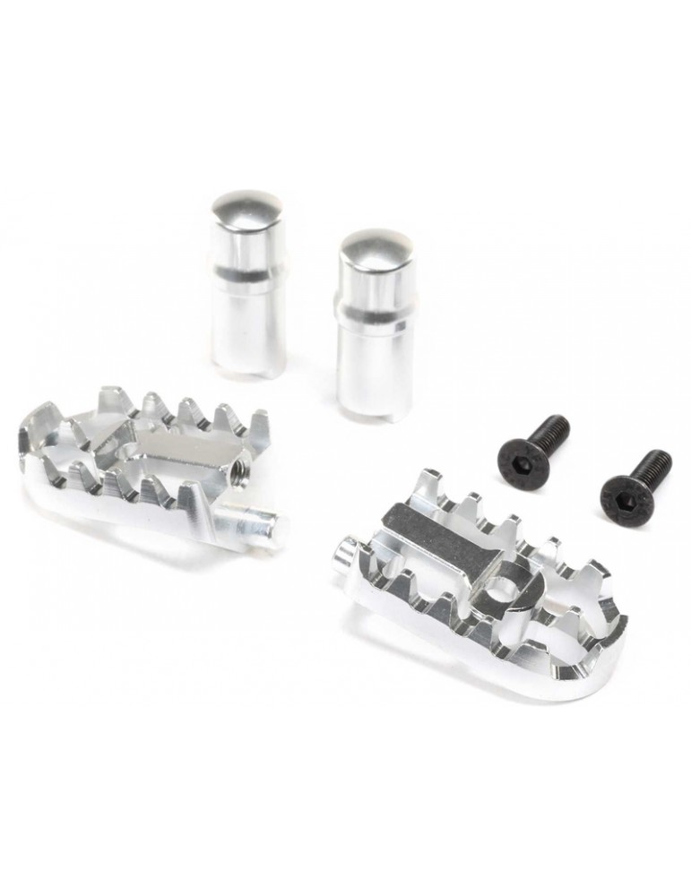 Losi Aluminum Foot Pegs, Silver: PM-MX