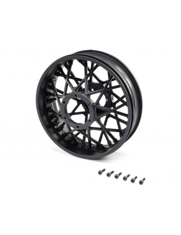 Losi Rear Wheel Set, Black: PM-MX