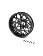 Losi Rear Wheel Set, Black: PM-MX