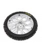 Losi Dunlop MX53 Front Tire Mounted, Chrome: PM-MX