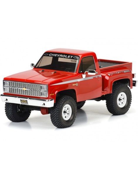 1982 Chevy K-10 Clear Body Set with Scale Molded Accesories