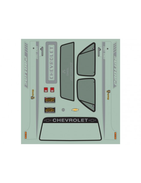 1982 Chevy K-10 Clear Body Set with Scale Molded Accesories
