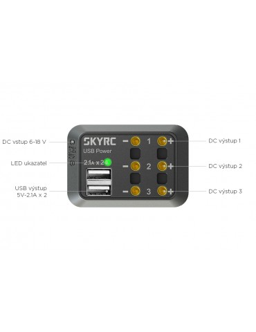 Sky RC DC Power Distributor with Banana Male Connector