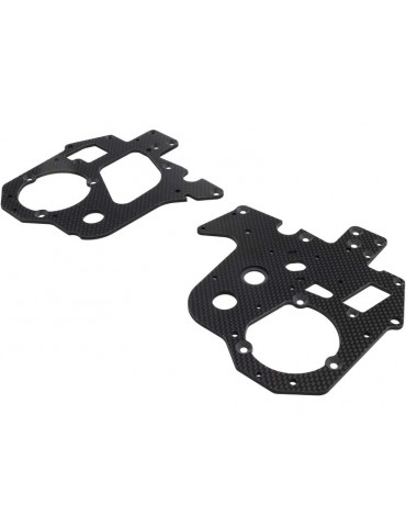 Losi Carbon Chassis Plate Set: PM-MX