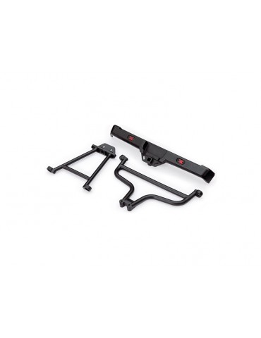 Traxxas Bumper, rear/ bumper mounts, rear (upper & lower)