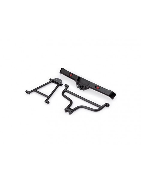 Traxxas Bumper, rear/ bumper mounts, rear (upper & lower)