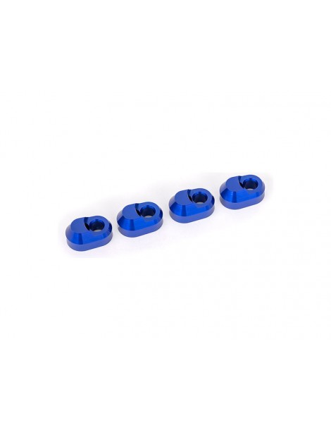 Traxxas Suspension pin retainer, 6061-T6 aluminum (blue-anodized) (4)