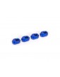 Traxxas Suspension pin retainer, 6061-T6 aluminum (blue-anodized) (4)