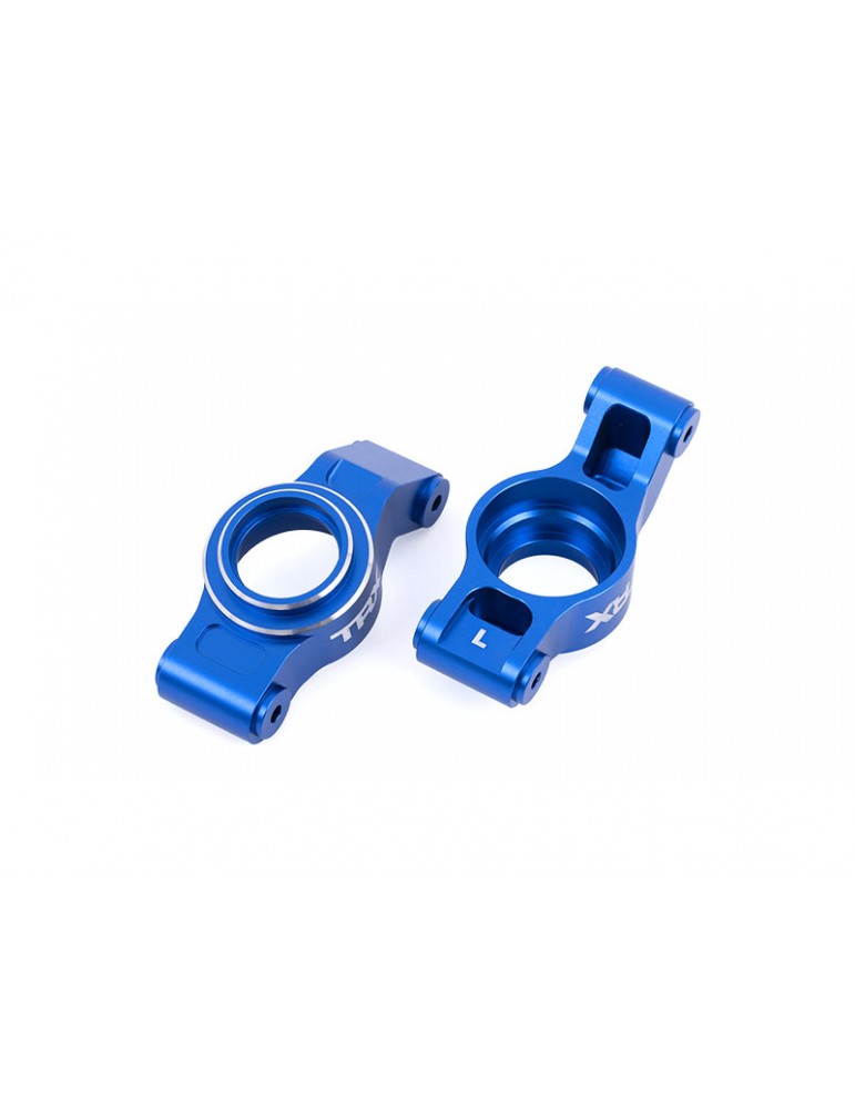 Traxxas Carriers, stub axle (blue-anodized 6061-T6 aluminum) (left & right)