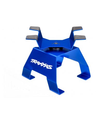 Traxxas aliumininis mėlynas RC stovas X-Trucks modeliams – CyborgShop