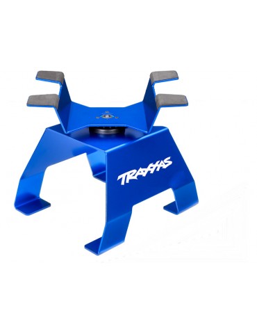 Traxxas aliumininis mėlynas RC stovas X-Trucks modeliams – CyborgShop