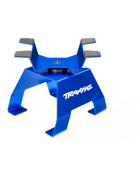 Traxxas aliumininis mėlynas RC stovas X-Trucks modeliams – CyborgShop