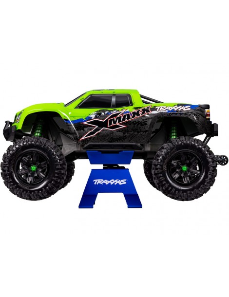 Traxxas aliumininis mėlynas RC stovas X-Trucks modeliams – CyborgShop