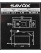 SB-2236MG BRUSHLESS HiVOLT Digital servo (40kg-0,13s/60 )