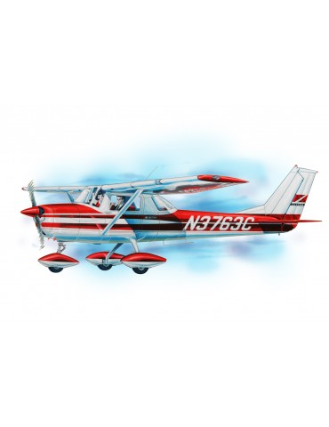 Cessna 150 plane kit lazer cut model