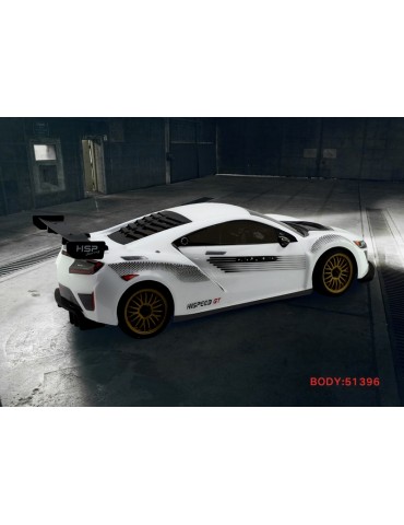 HSP GT 1/10 2.4 GHz Brushed On-road, White