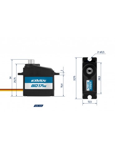 GO-17MG servo 17g