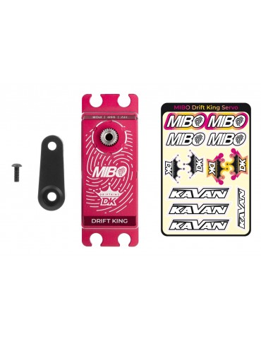 MIBO Drift King Alu Red Programmable (RWD Drift Spec/33.0kg/8.4V) Brushless Servo