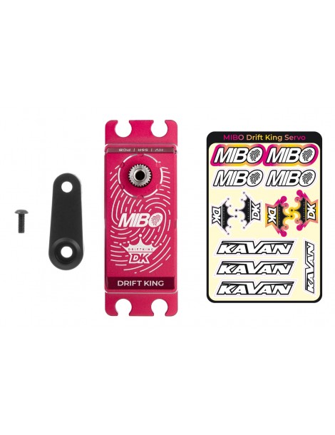 MIBO Drift King Alu Red Programmable (RWD Drift Spec/33.0kg/8.4V) Brushless Servo