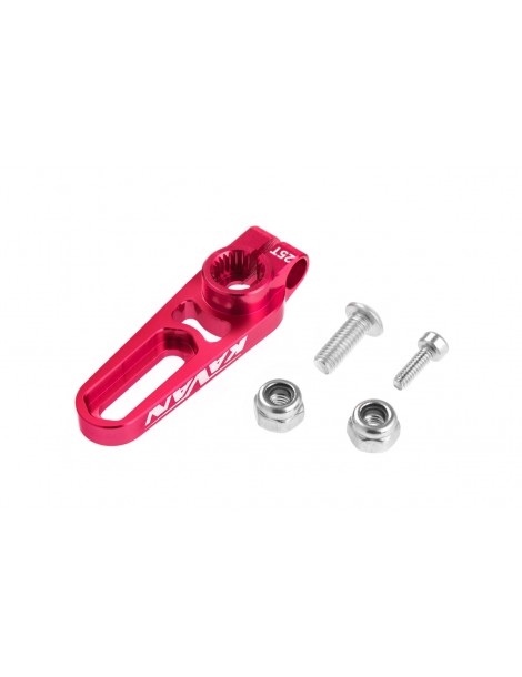 MIBO Aluminum Adjustable 12-22mm Servo Horn 25T (Red)