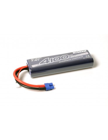 NOSRAM 4100 - 7.4V - 50C LiPo Car Stickpack Hardcase - EC5-Plug