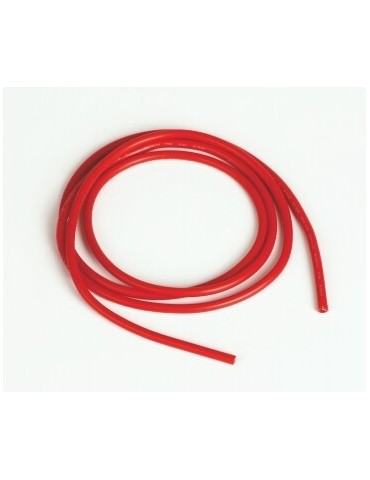 silicon wire 1,6 qmm 1m, red, 14 AWG