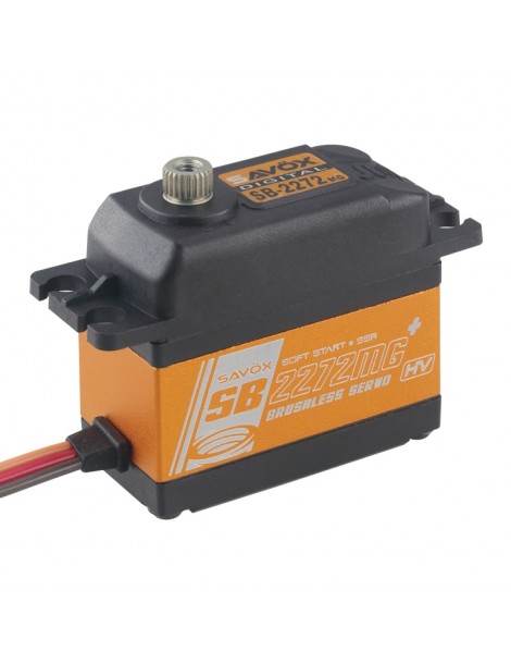 SB-2272MG+ BRUSHLESS HiVOLT Digital servo (10kg-0,028s/60 )