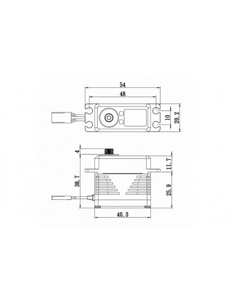 SB-2290SG BRUSHLESS HiVOLT Digital servo (70kg-0,11s/60 )
