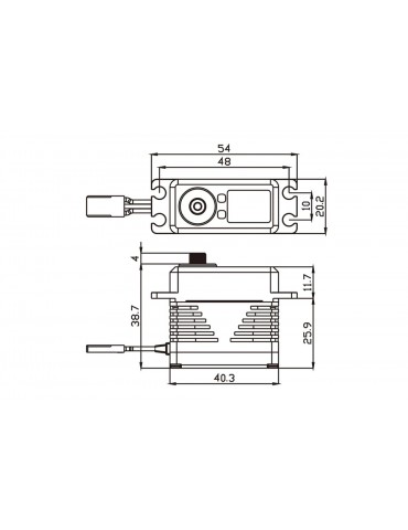 SB-2292SG BRUSHLESS HiVOLT Digital servo (50kg-0,055s/60 )