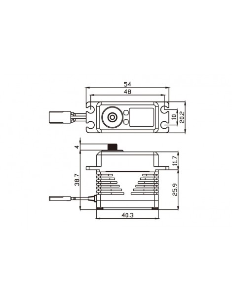 SB-2292SG BRUSHLESS HiVOLT Digital servo (50kg-0,055s/60 )