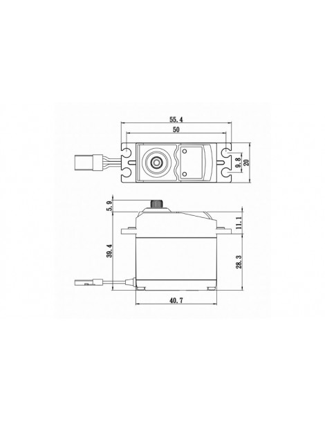 SC-0252MG+ Digital servo (10,5kg-0,19s/60 )