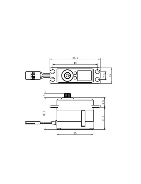 SV-1260MG HiVolt digital servo (12kg-0,055s/60 )