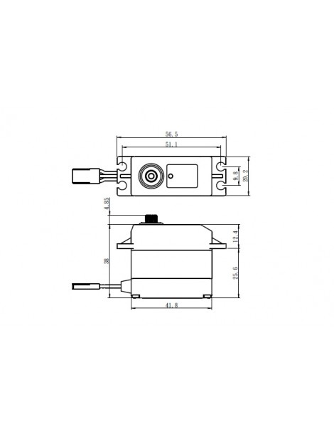 SW-0230MG+ HiVOLT WATERPROOF Digital servo (8kg-0,13s/60 )