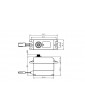 SW-0230MG+ HiVOLT WATERPROOF Digital servo (8kg-0,13s/60 )