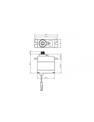 SW-0250MG+ WATERPROOF Digital servo (5,0kg-0,11s/60 )