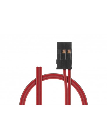 Receiver battery cable, (female pin) JR, 0,25 mm2, 200mm, PVC Flex wire