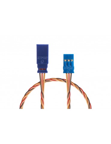 Servo extension lead JR, 0,25 mm2, 750mm, twisted silicone wire - 1 pcs.
